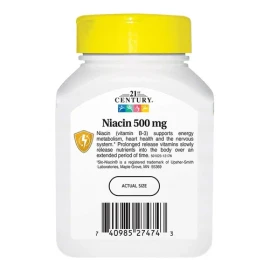 Niacina Vitamina B3 Premium 500 Mg 100 Tabletas