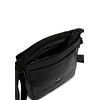 MUSTANG Unisex Shoulder Bag with Embossed Logo, black