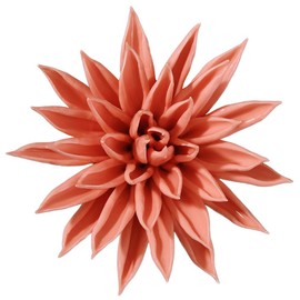 ALYCASO Starfish Ceramic Flower Wall Décor Artificial 3D Flower Wall Art for Living Room Home Hallway Bedroom Kitchen Farmhouse Bathroom Dining Room, Coral Pink, 3.74 inch