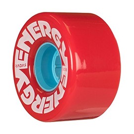 Radar Wheels - Energy 57 - Roller Skate Wheels - 4 Pack of 78A 31mm x 57mm Quad Skate Wheels | Red