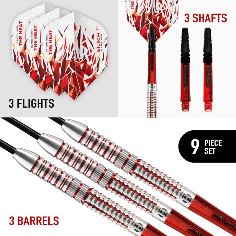 Harrows Damon Heta 'Series 2' 90% Tungsten Steel Tip Darts