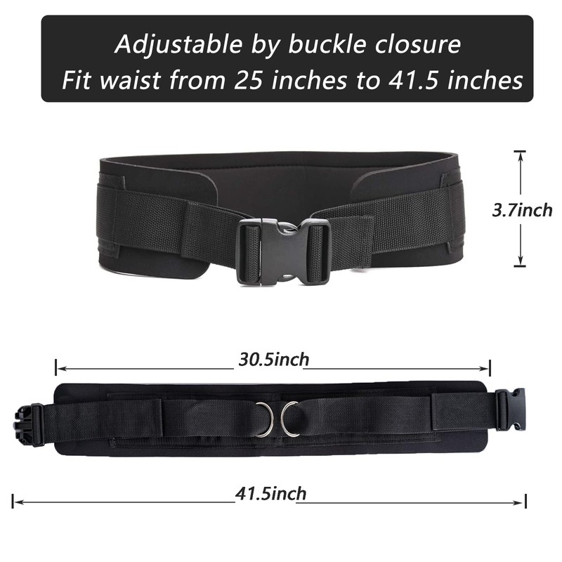 TONLOOEEL Adjustable Waist Belt Soft Neoprene Padded Belt with 2