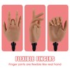 Nail Trainning Practice Hand with Clamp, Acrylic Nail Technician Manicure