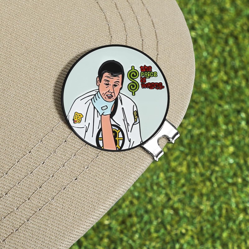 JIAOWEI Enamel Golf Ball Marker with Magnetic Hat Clip -