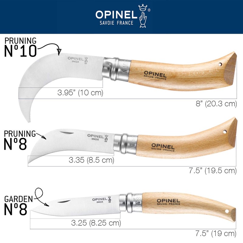 Opinel Unisex O113110 Messer, Buchenholz Braun, 19,5 cm EU