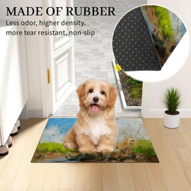 WWUSWYT Funny Pig Doormat 17x29.5 Inch, Cute Piglet Indoor Door Mat, Farm Animal Non-Slip Welcome Rug Gifts for Living Room, Kitchen, Bedroom,Farmhouse Decor