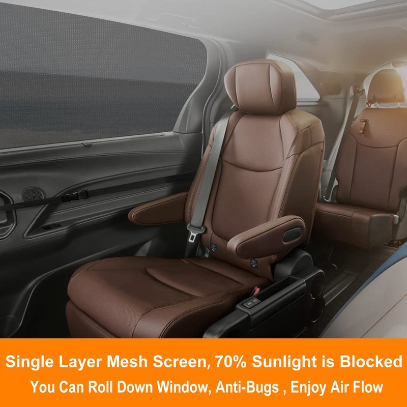 2 Packs Mesh Car Window Screen for MPV Sliding Door,Single