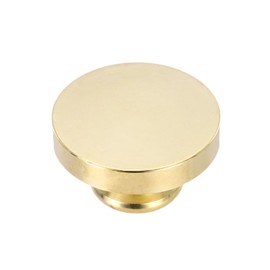 PATIKIL 25mm Blank Wax Seal Stamp, Round Sealing Wax Stamp Vintage Retro Brass Head for Envelope Invitation Cards