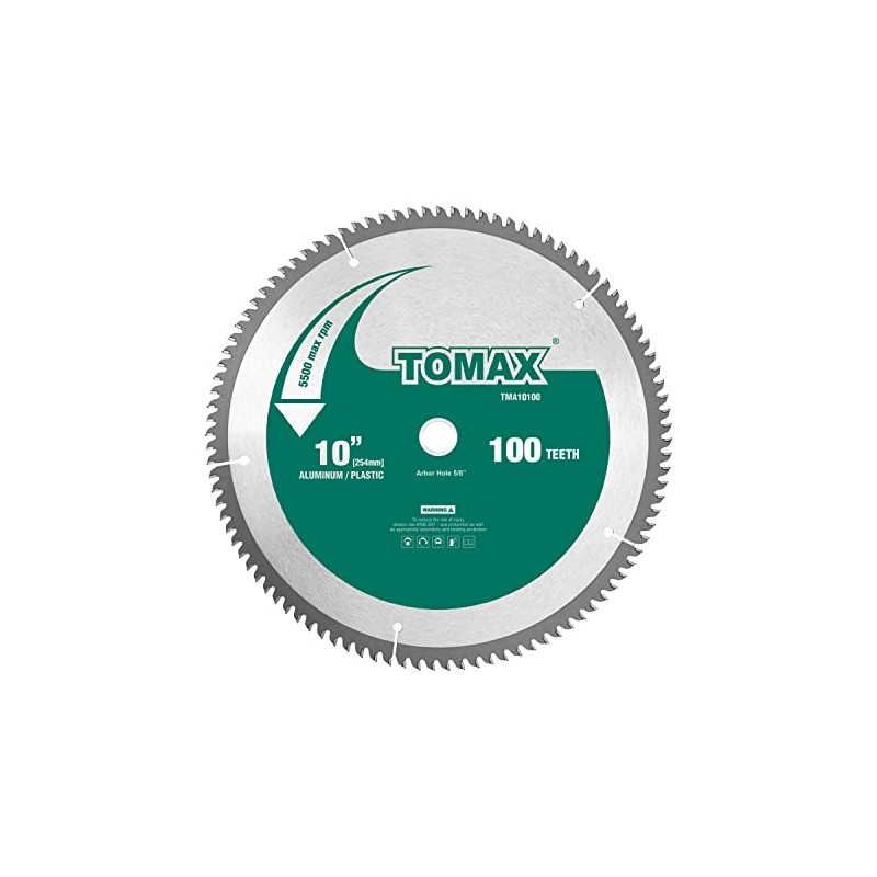 TOMAX 10-Inch 100 Tooth TCG Thin Aluminum and Non-Ferrous Metal