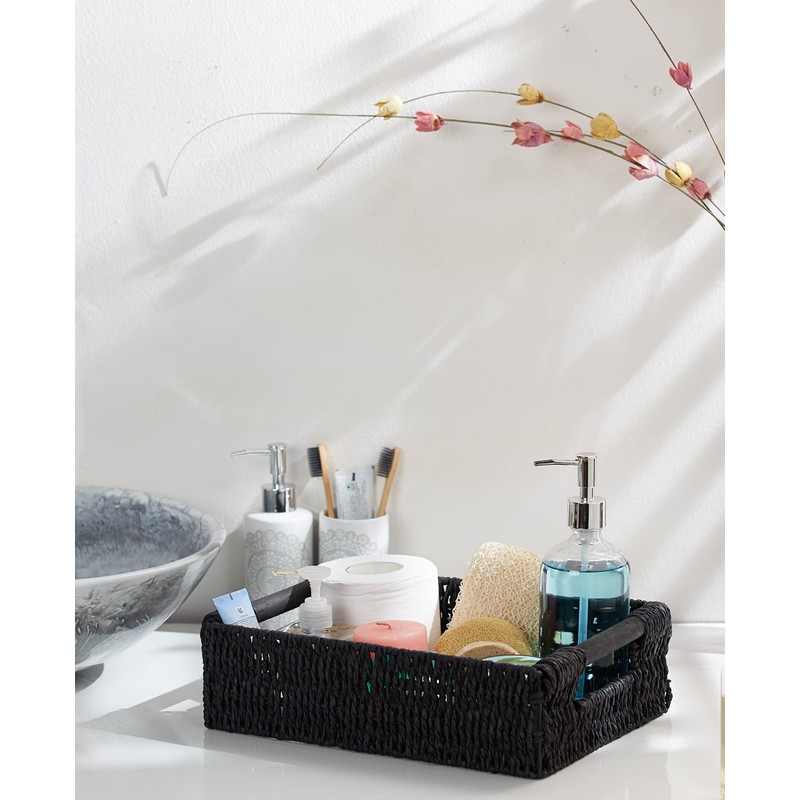 Woodluv Storage Baskets, Storage Boxes Hamper Basket, Storage Baskets for