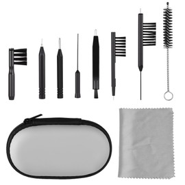 10 Pcs Hearing Aid Cleaning Kit, Hearing Aid Accessories with Case Hearing-Amplifier Brush Versatile Earbuds Headphones Cleaner Brushes Tools