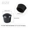 METALLIXITY Chair Leg Cap 18mm Inner Diameter 4pcs Round Rubber