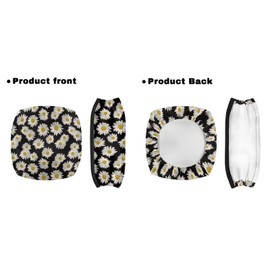 LedBack Rollator Walker Accessories 3 Pack Daisy Rollator Walker Seat and Backrest Rollbar Covers Soft Universal Walkers Seat Covers Organizer Pouch Storage