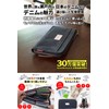 Need Network Okayama Denim Long Wallet, L-Shaped Zipper, Wallet with