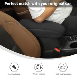 Linskip Soft & Breathable Armrest Cover for 2021-2025 Ford Bronco Sport – Triple-Layer Comfort to Enhance Driving Experience, Center Console Cover for Bronco Sport Interior Accessories