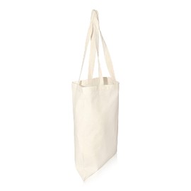 IMFAA Medium(40x36+60) Cm Plain Tote 100% Cotton Canvas Reusable Shoulder/Hand Tote Shopping Bags. (Pack-1, Natural)