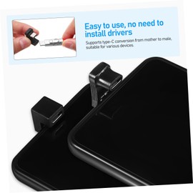 KOMBIUDA 3sets U Shape USB C Adapter Right Angle Type C Connector for Laptop and Tablet Easy Design Versatile Use Durable Construction 2pcs*3