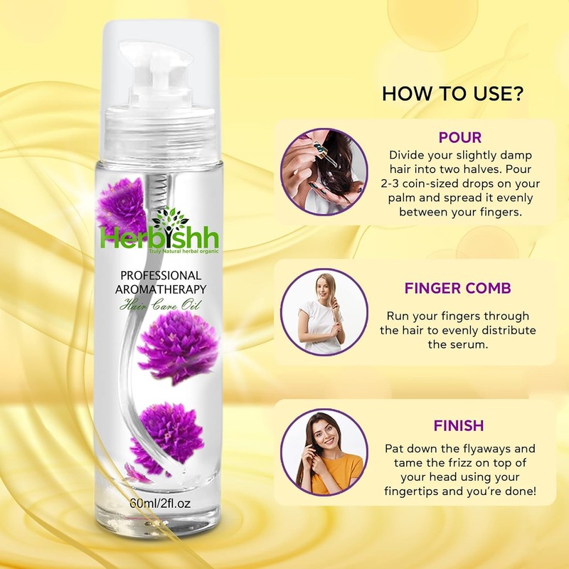 Herbishh Herbishh Essential Care Flower Hair Oil + Curly Hair