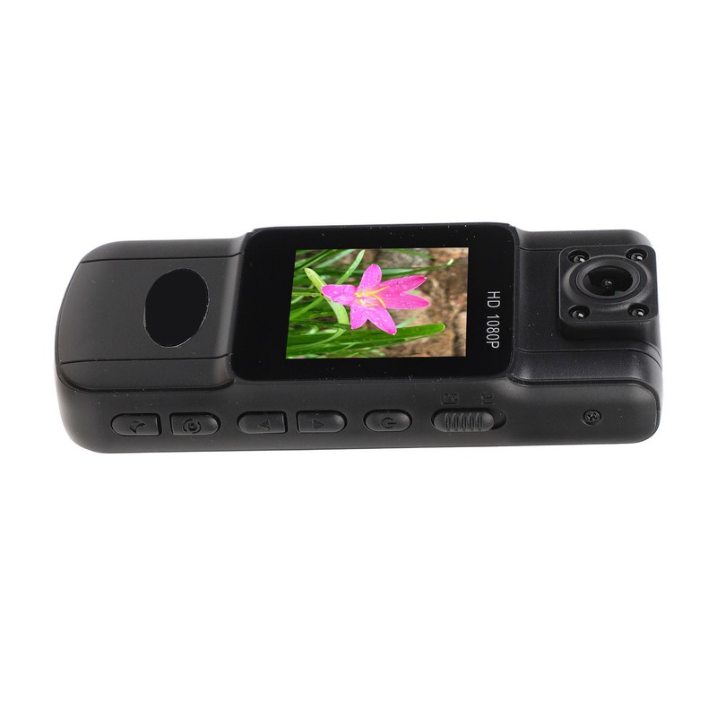 Wearable Camera 2K Night Vision 180 Degree Lens Rotation Magnetic
