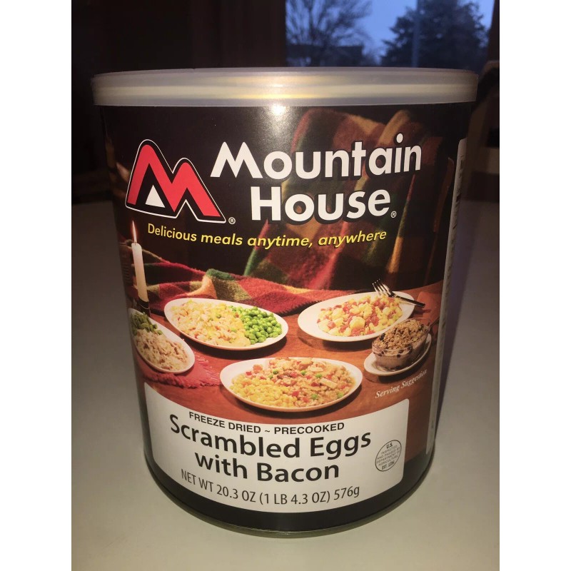 Mountain House Scrambled Eggs with BACON! Survival Freeze dried (Not