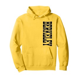 Berkeley Large Vertical Text Classic Pullover Hoodie