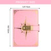 NectaRoy Vintage Travel Journal, A5 Lockable Diary(Compass Pattern), Notebook with
