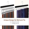 TOPIA HANGER 2 Pack 2 in 1 Belt Tie Hanger