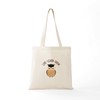 CafePress Live Learn Grow Tote Bag Reusable Natural Beige Canvas