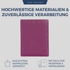 VON HEESEN Passport Holder Leather with RFID Protection for Men