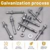 Horiznext 5/8 Concrete Anchors, Galvanized Carbon Steel Wedge Anchors with
