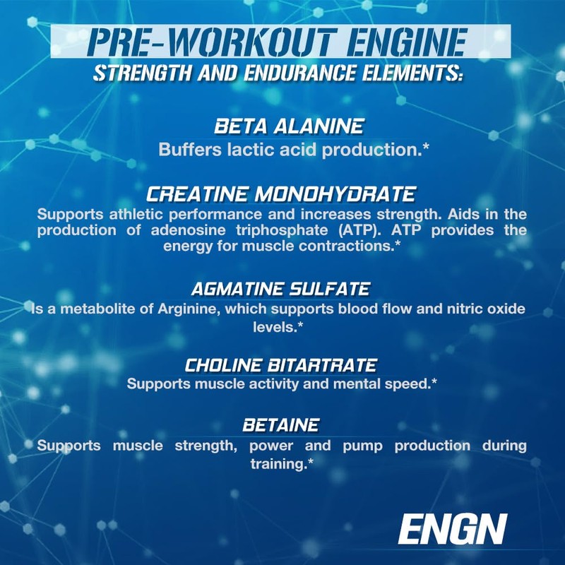 EVL Intense Pre Workout with Creatine - ENGN Energizing Pre