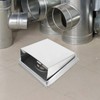 TEHAUX Stainless Steel Square Exhaust Vent Cover Rainproof Design for