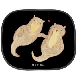 Mr. & Mrs. Panda Car Sun Shade Otter Hands Holding - Gift, Sea Otter, Otter Sea Otter, Sun Protection Car Window, Hold Hands