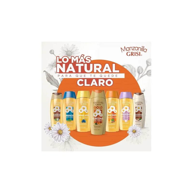 Shampoo Grisi Manzanilla Brillo Luminoso 400ml