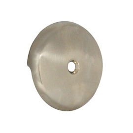 DANCO Tub Drain Overflow Plate with Single-Hose Round Style in Brushed Nickel (89235)