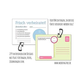 Hochzeitsspiel 52 Postkarten mit Fragen statt G√§stebuch f√ºr Hochzeit 52 Wochen Spiel f√ºr Hochzeiten