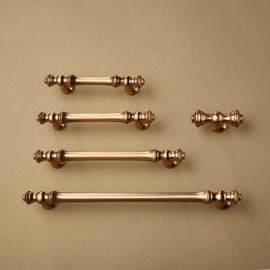 9BUILD 10 Pack Champagne Bronze Drawer Knobs Cabinet Knobs T Bar Cupboard Knobs Kitchen Door Knobs Zinc Alloy Dresser Knobs Single Hole Cupboard Handles Wardrobe Knobs UK0036