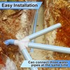 Pushglossy 3 Inch Hub PVC DWV Double Wye Schedule 40