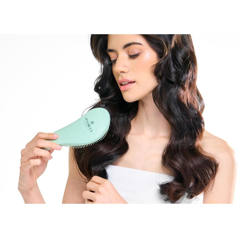 Apigreen Cepillo Desenredante Biodegradable para Cabello Seco y Húmedo |
