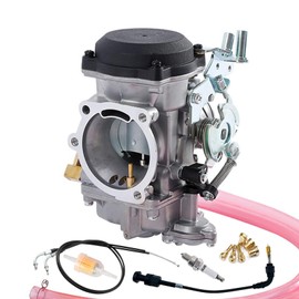 SVKCAR CV 40MM Carburetor for Harley Davidson Sportster 883 1200 XL883 XLH1200, Softail 1988-2017, Dyna FXR FXD Touring 1988-2016, Sportster 1998-Up 27421-99A (with Choke Cable/51" Throttle Cable)