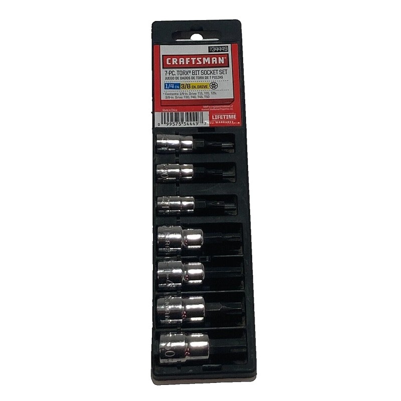 Craftsman 34449, 7 pc. Torx Bit Socket Set