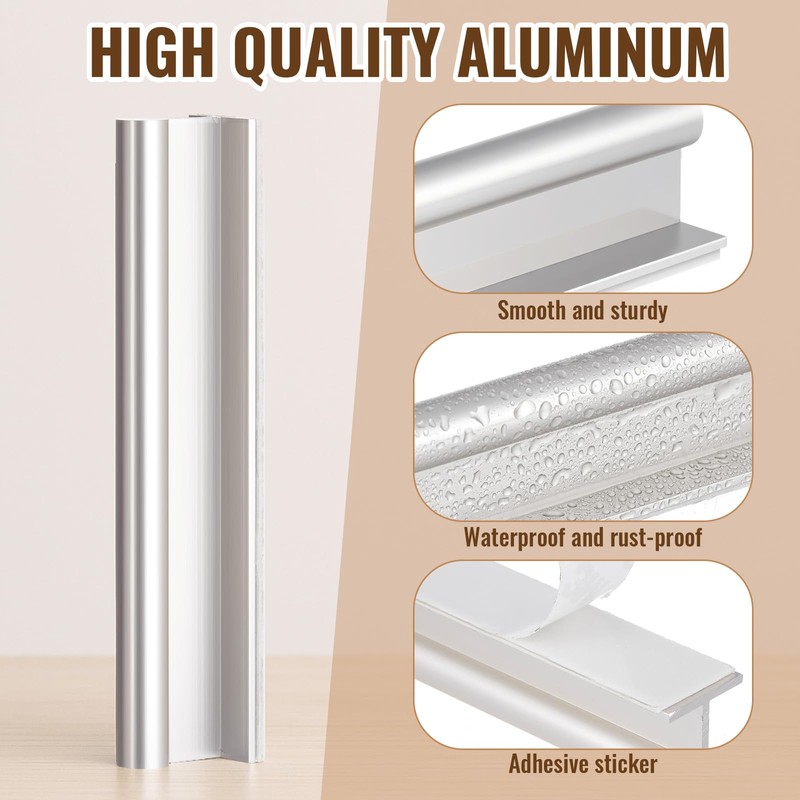 Yaocom 4 Pcs Self-Adhesive Edge Finger Pull Door Handle 4-3/4”