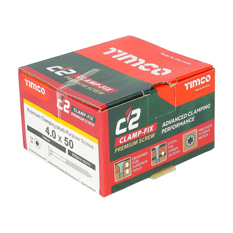 TIMCO C2 Clamp-Fix Multi-Purpose Premium Screws - TX - Double