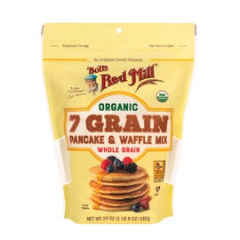Bob's Red Mill Organic 7 Grain Pancake & Waffle Mix, 24-ounce (Pack of 4)