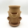 RISEON Six Pocket Terra Cotta Strawberry Jam Planter Strawberry Pot