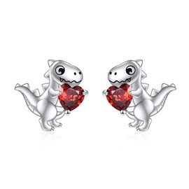 VONALA Animal Stud Earrings 925 Sterling Silver Animal Earrings Hypoallergenic Jewelry Valentine's Day Birthday Christmas Gifts for Her Women Teens Girls, Sterling Silver, Cubic Zirconia