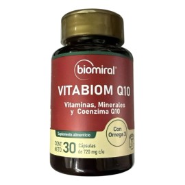 Biomiral Vitabiom Q10 Omega 3 Vitaminas Y Minerales 30 Caps