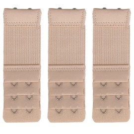 Sukmazz Bra Strap Extenders, Women Elastic Extensions Bra Extender Set, 3 Piece (2 Hook,3PCS Skin)