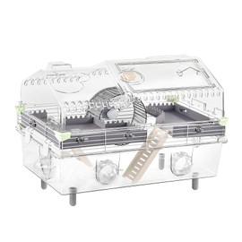 Large Acrylic Hamster Cage 22x12x15in for Dwarf Hamsters & Robo Hamsters