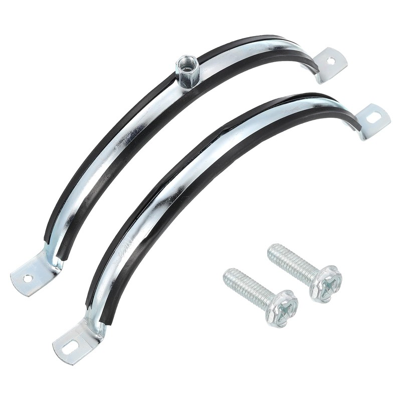 sourcing map 2 Pcs Adjustable Pipe Bracket Clamp, 8"(203mm) Wall